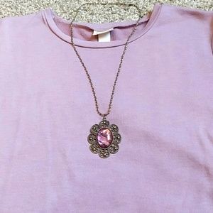 Floral pendant necklace